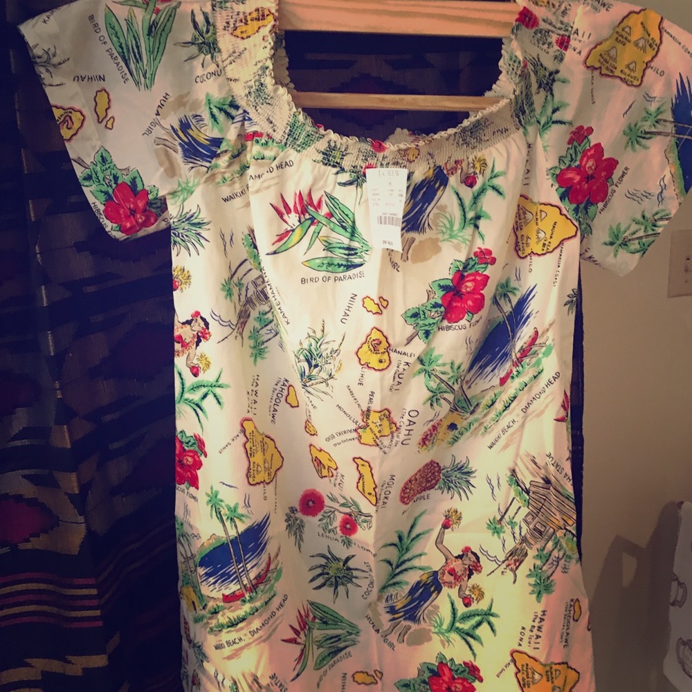 J. Crew Off the shoulder dress